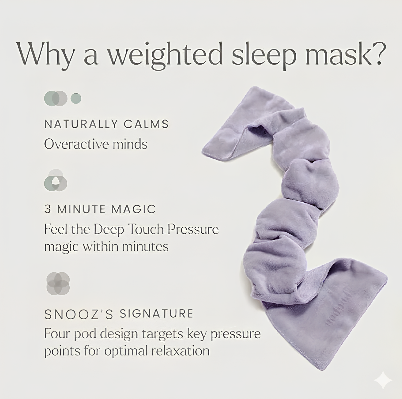 NodPad Weighted Sleep Mask